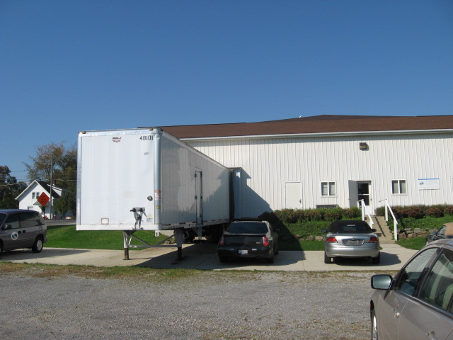 A 48-foot semi is about to be loaded at the CAMO warehouse in Orrville.