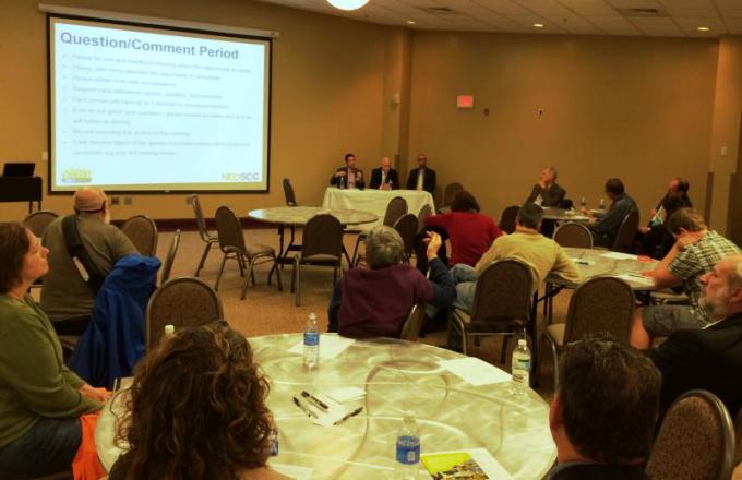 About 3 dozen people showed up at this week's Akron meeting.