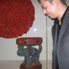 CMA African Art Curator Constantine Petrides travelled to Cameroun to acquire this headdress. The closing of the galleries for renovations gave him time to acquire many new objects of art.