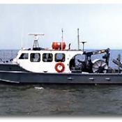 The soon to be replaced R/V Musky II, the smallest research vessel in the USGS fleet, was built in 1960.