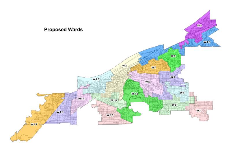 WKSU News New Cleveland ward map is unveiled, council could vote on it