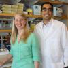 Graduate student Angela Lager and lab manager Fadi Najm are co-authors with Dr. Paul Tesar in the paper describing their cellular reprogramming technology.  