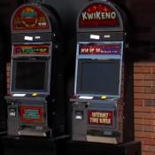 Some of the gaming machines confiscated in raids in Cuyahoga County last month