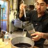 Vaccaro's sous-chef Dan Garcia needs squid ink for his creamed corn.