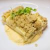 Lauren Shaffer's Apple crisp bar with pumpkin cheesecake mousse