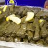 Stuffed grape leaves are called dolma.