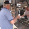 Jim Stankard of Cleveland has season tickets to the RubberDucks games.  He says he always gets a cheese steak and a beer.