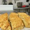 Chef Smith makes giant biscuits every morning at The Game.