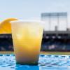 The RubberDuck cocktail has lots of vodka and the team colors. The blue is curacao.