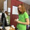 18-year-old Rachel Nowakowski is a recent high school graduate who volunteers at Local Roots Ashland. The store has only one paid employee.