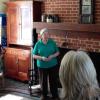 Shirley Anderson taking visitors on a tour of the McCook House, Carrollton's nationally known Civil War museum.