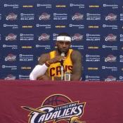 LeBron James says he plans to lead a young team like the Cavs -- with All-Stars like Kyrie Irving and Kevin Love -- "by example, by voice and by presence"