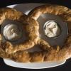 The Big Pretzel at Merwin's Wharf is 24 ounces and baked fresh daily.