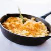 Macaroni and cheese comes in a skillet at Merwin's Wharf