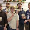 Hattie's Hub workers enjoy making fruit leather snacks with Peaceful Fruits founder Evan Delahanty
